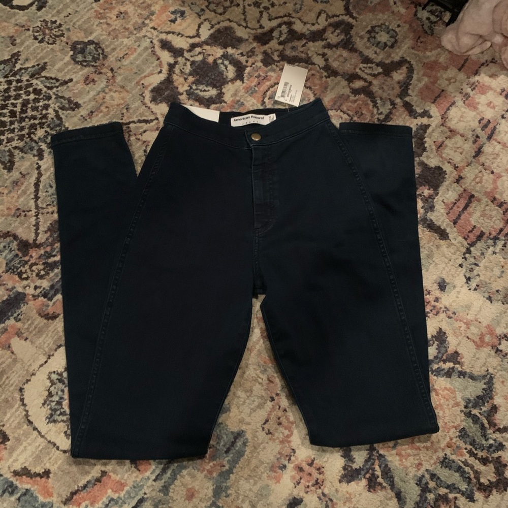 American Apparel high waist easy jeans dark wash